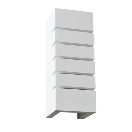 Φωτιστικό Τοίχου Γύψινο G85041W 1XE14 9,5x9x24,5CM Pinto NaturalAca Decor