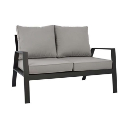 Καναπές Διθέσιος Με Μαξιλάρια HM5561.02 Grey Διθέσιος