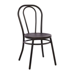 Καρέκλα Αλουμινίου Τύπου Βιέννης 42,5x54x87 HM5557.01 Black-Rusty