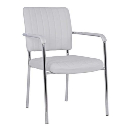 Καρέκλα Επισκέπτη Με Μπράτσα 56,5x59x85 HM1070.02 White Σετ 4τμχ
