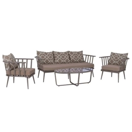 Σετ Σαλόνι 4τμχ HM5271.10 Μπέζ 200x77x80cm 4 Θέσεων
