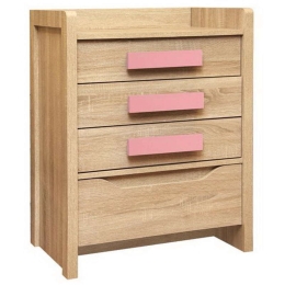 Συρταριέρα Playroom HM10217.03 Sonama-Ροζ 63x40x80cm