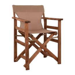 Καρέκλα Σκηνοθέτη Λήμνος Με Textilene 57x54x88,5 HM10368.04 Mocca