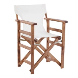 Καρέκλα Σκηνοθέτη Λήμνος Με Textilene 57x54x88,5 HM10368.60 Ecru