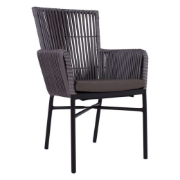 Πολυθρόνα Αλουμινίου Με Μαξιλάρι 57x60x90 HM5298.02 Grey