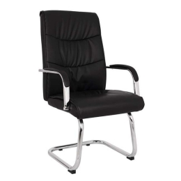 Πολυθρόνα Γραφείου Επισκέπτη 57x66,5x102 HM1045.11 Black Σετ 2τμχ