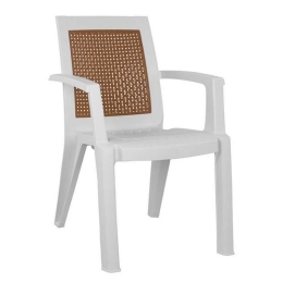 Πολυθρόνα Πολυπροπυλένιου 59x59x87 HM5594.01 White