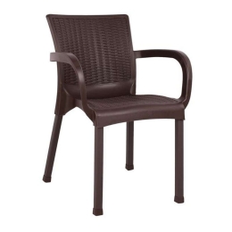 Πολυθρόνα Πολυπροπυλένιου Rattan 60x60x82 HM5591.03 Brown