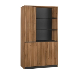 Βιβλιοθήκη Γραφείου Επαγγελματική Supreme Honey Oak - Grey 120X40X200 HM2353