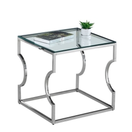 Βοηθητικό Τραπεζάκι Amara Silver 55X55X55 HM8616.01
