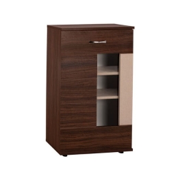 Βιτρίνα-Ντουλάπι Tv Amalfi Wallnut-Beige HM2321.03 56,5Χ27,5Χ93,5Υ εκ. Μελαμίνη