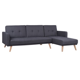 Καναπές Κρεβάτι Γωνία Αναστρέψιμη Talia HM3153 Grey 269X152X87Y εκ. Ύφασμα