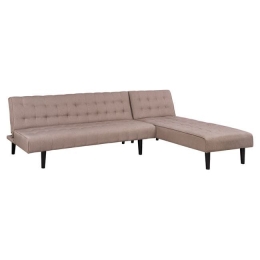 Καναπές Κρεβάτι Γωνία Αναστρέψιμη Zelda HM3154.02 Beige 254X163X74Y εκ. Ύφασμα