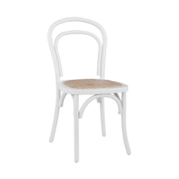 Καρέκλα Βιέννης Aliyah White HM8644.03 45x54x89 εκ. Ξύλο,Ψάθα