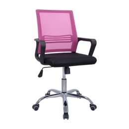 Καρέκλα Γραφείου HM1148.05 Black Pink 60x57x104Υ εκ.