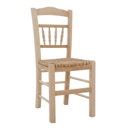 Καρέκλα Καφενείου Natural HM10258 41,5x44,5x88,5 εκ. Ξύλο,Ψάθα
