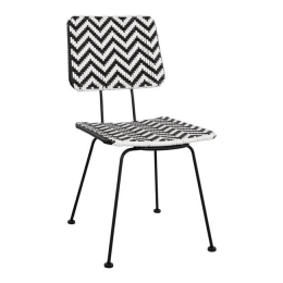 Καρέκλα Allegra HM5693 Black-White 46x56x88Υ εκ.