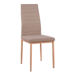 Καρέκλα Lady HM0037.14 Beige 40x48x95 εκ. Σετ 4τμχ Metal, Fabric