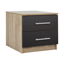 Κομοδίνο HM2220.04 Sonama-Grey 48X40X41Υ εκ. Μελαμίνη