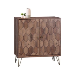 Κομότα-Ντουλάπι Philippa HM8673 Wallnut 80x39x87Υ εκ.