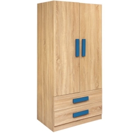 Ντουλάπα Δίφυλλη Playroom Sonama-Cieal HM335+HM336.01 80X50X180εκ. Δίφυλλη Μελαμίνη