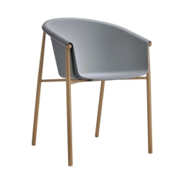 Πολυθρόνα Helga Grey HM8685.10 59x57x80Υ εκ. Σετ 4τμχ Μέταλλο,Πολυπροπυλένιο
