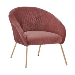 Πολυθρόνα Joyce Apple HM8549.02 80X76X75Y εκ. Βελούδο, Μέταλλο
