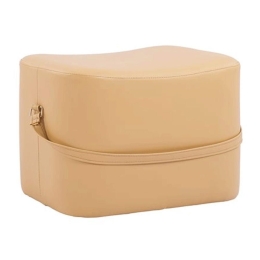 Σκαμπό Beate Apricot HM8630.89 51x34x35Υ εκ. Τεχνόδερμα