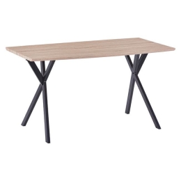 Τραπέζι Alarick HM8550.01 Sonama 140X80X75Υ εκ. Mdf,Μέταλλο