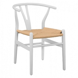 Καρέκλα Brave HM8695.04 54x57x74 cm White Ξύλο,Σχοινί