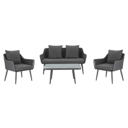 Σετ Σαλονιού 4Τμχ HM5711 Grey 4 Θέσεων