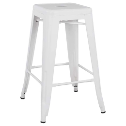 Σκαμπό HM8573.21 Melita 43x43x67Ycm White Mat