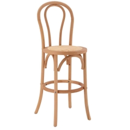 Σκαμπό Μπαρ HM8749.01 41X47X108 Natural Ξύλο,Ψάθα
