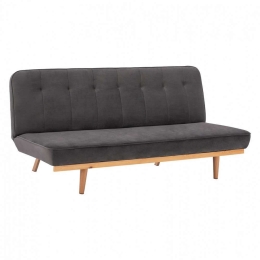 Καναπές-Κρεβάτι Τριθέσιος HM3168.01 193Χ85Χ88Υcm Grey Βελούδο