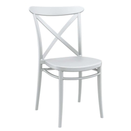 Καρέκλα Cross 20.0587 51Χ51Χ87cm White Siesta
