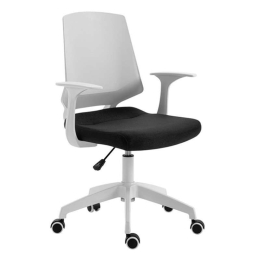 Πολυθρόνα Γραφείου BS1150-W 01.0041 62Χ54Χ92/102cm White-Black