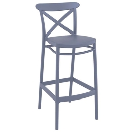 Σκαμπό Cross 20.0607 45Χ52Χ106cm Dark Grey Siesta