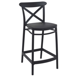 Σκαμπό Cross 20.0615 45Χ50Χ96cm Black Siesta