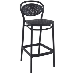 Σκαμπό Marcel 20.0647 45Χ52Χ106cm Black Siesta Πολυπροπυλένιο