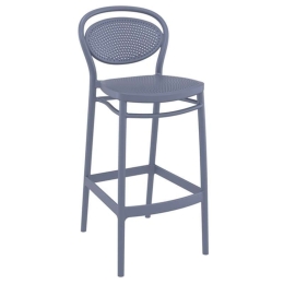 Σκαμπό Marcel 20.0648 45Χ52Χ106cm Dark Grey Siesta Πολυπροπυλένιο