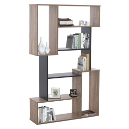 Βιβλιοθήκη HM8768.02 85X22X140 Grey Μελαμίνη