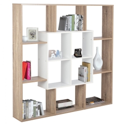 Βιβλιοθήκη HM8771.01 136X22X136 White Μελαμίνη