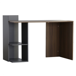 Γραφείο HM8994.01 112x55x85cm Walnut-Grey