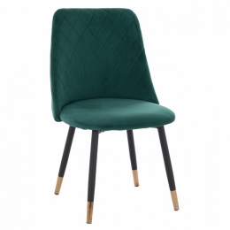 Καρέκλα HM8740.03 48x49x87cm Pine Βελούδο, Μέταλλο