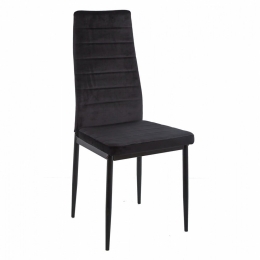 Καρέκλα Lady HM0037.34 (Σετ 4τμχ) 42x45x97 Black Μέταλλο,Ύφασμα
