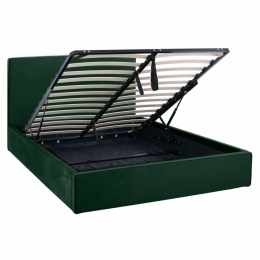 Κρεβάτι Allie HM584.13 170x214x100 Με Αποθηκευτικό Χώρο Για Στρώμα 160Χ200 Pine Υπέρδιπλo Ξύλο,Ύφασμα