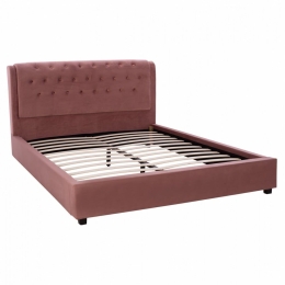 Κρεβάτι Odalys HM549.12 164x223x100cm Για Στρώμα 150X200 Apple Διπλό Mdf, Ύφασμα