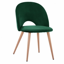Καρέκλα Sadie HM8544.03 (Σετ 4τμχ) 52x49,5x77cm Pine Μέταλλο,Ύφασμα