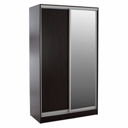Ντουλάπα Adler HM2460.02 Δίφυλλη Συρόμενη Με Καθρέπτη 120x60x220cm Wenge Δίφυλλη