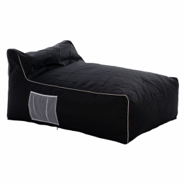 Πουφ Zafer HM5772.02 88x128x40-60cm Black - White